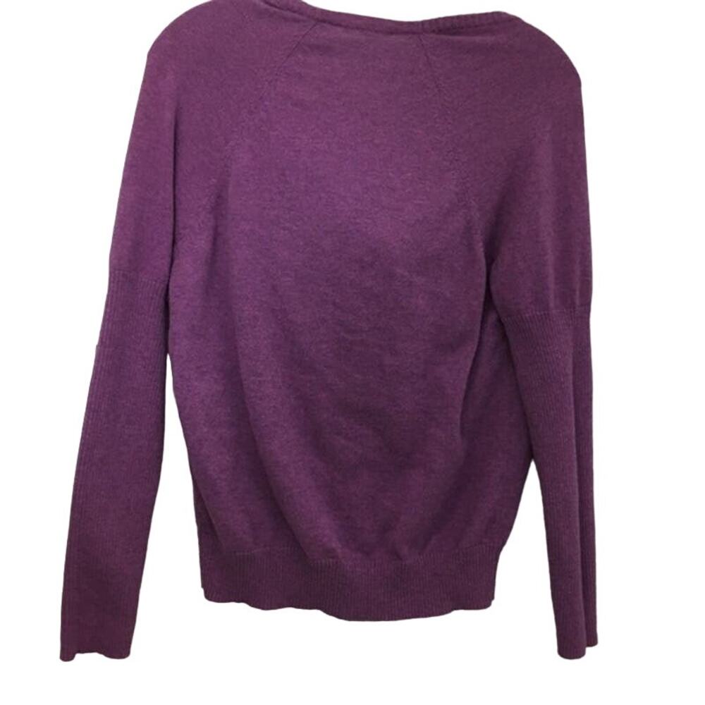 Eileen Fisher Sweater Small  100% Organic Cotton Cowl Neck Cardigan Lagenlook PS - Picture 3 of 9